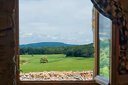 uitzicht familiekamer b&b colombotte frankrijk